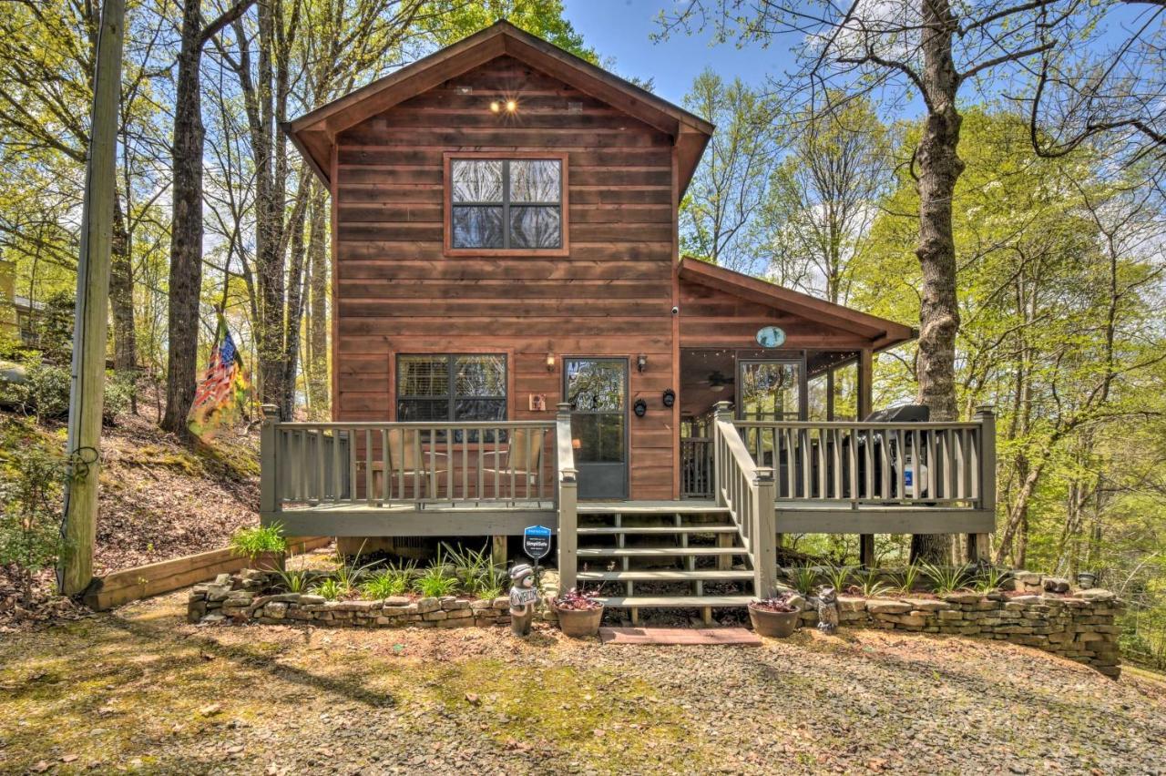 Cozy Hiawassee Cabin With Fire Pit And Mtn Views! Kültér fotó